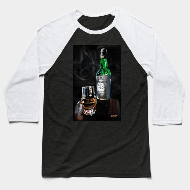 Another Single Malt Scotch - Oil Painting Baseball T-Shirt by lucafon18